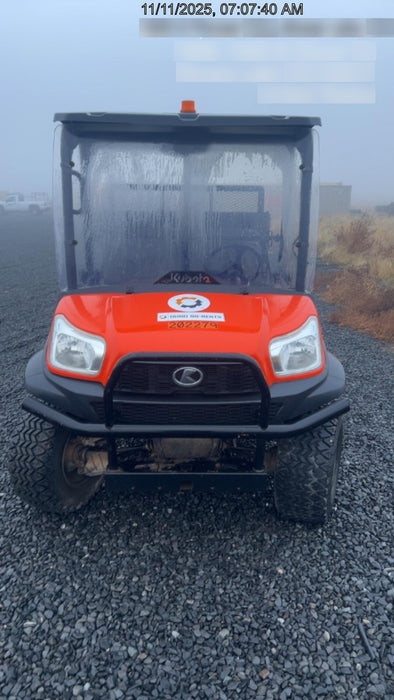 2022 Kubota RTV-X1140W-H Plastic Canopy, Windshield Acrylic Clear, LED Strobe Light, Wire Harness Kit, Back up Alarm