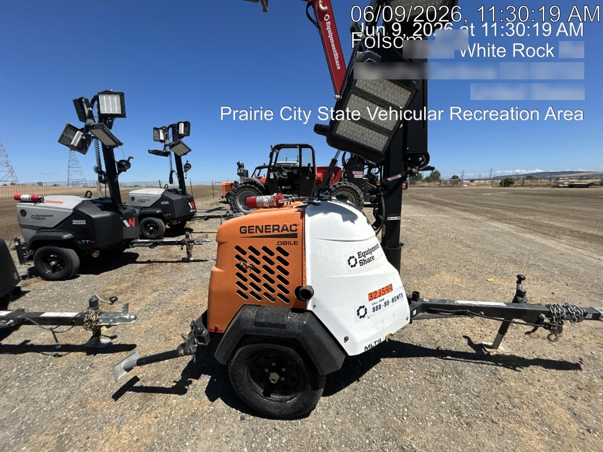 2023 Generac MLT2 Diesel, Flex Switch 120V Input, Powerzone Controller, (4) 320W LED Lights, 4kW Generator, 39.9 Gal Fuel Tank, 2" Ball, T3
