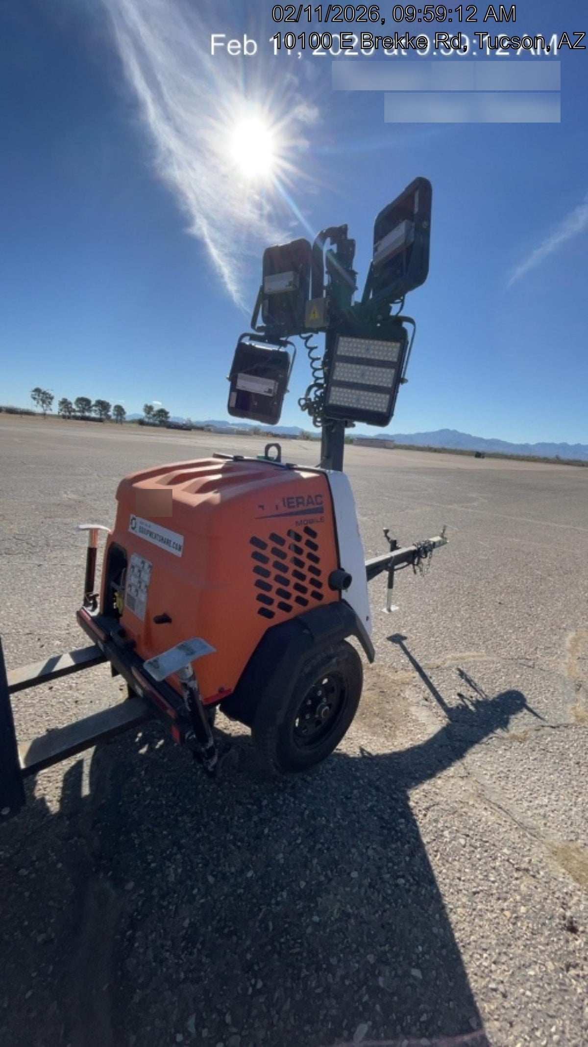 2024 Generac MLT2 Diesel, Flex Switch 120V Input, Powerzone Controller, 
(4) 320W LED Lights, 4kW Generator, 39.9 Gal Fuel Tank, 2" Ball, T3