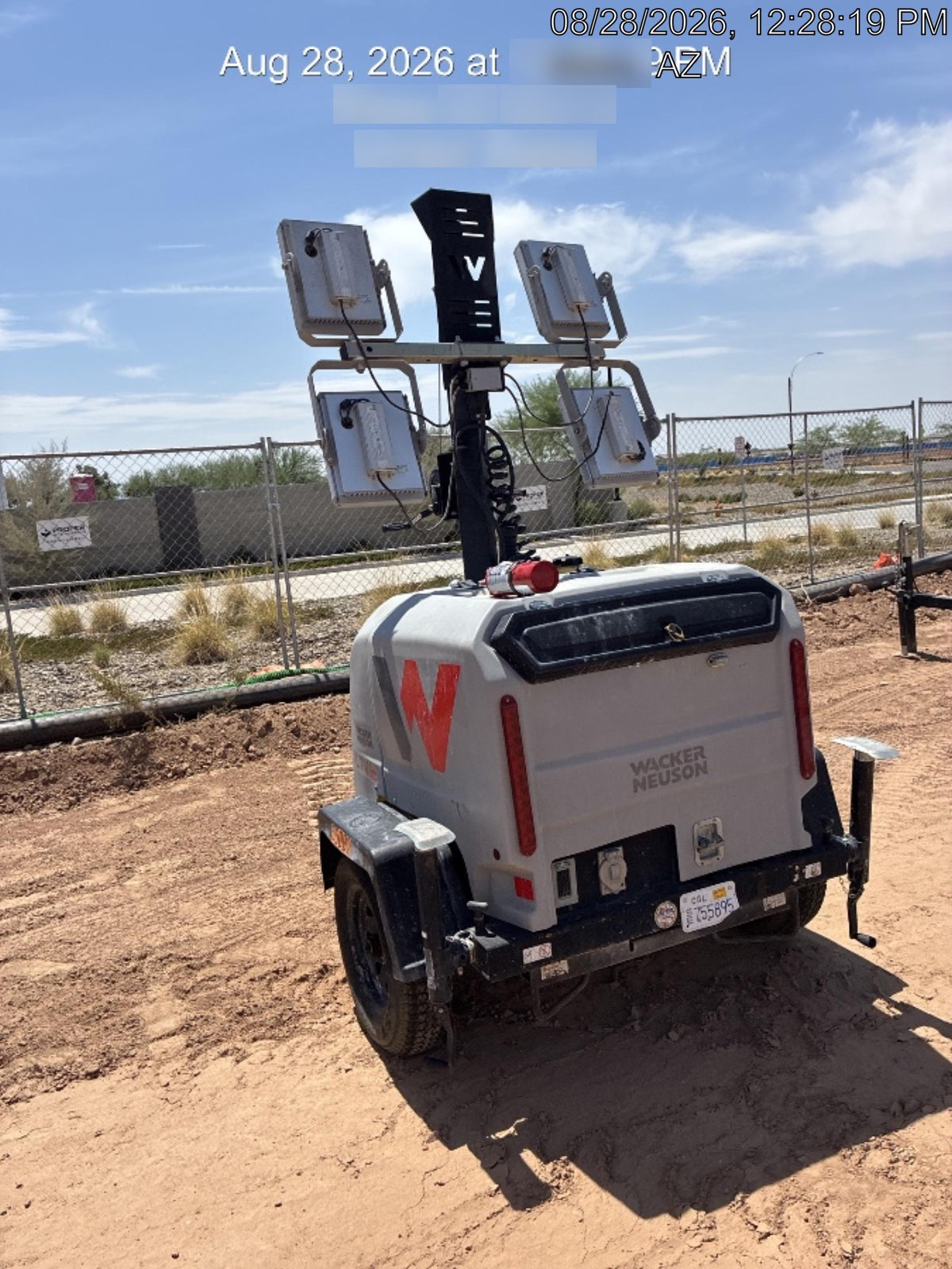 2019 Wacker Neuson LTV6K-LED Standard LED Towable Light Tower w/None