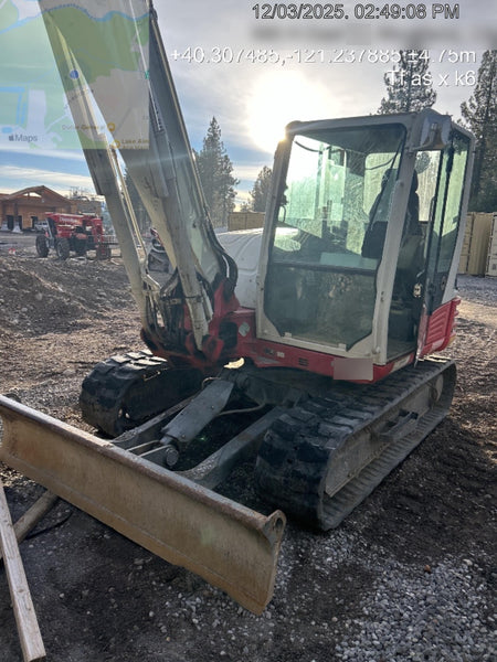 2019 Takeuchi TB290 Cab/Heat/AC Rubber tracks, Dozer blade, Travel alarm, Auxiliary hydraulics Manual QC, Hydraulic thumb, 18", 24", and 36" Buckets