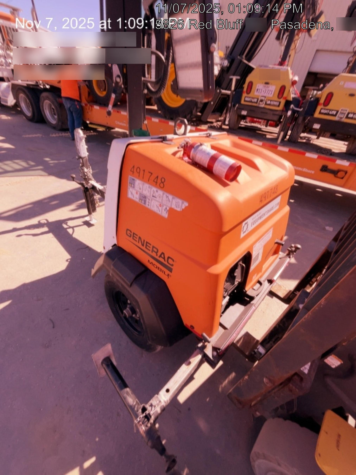 2025 Generac MLTS-4 Diesel, Mitsubishi L2E, 7.1 hp @1800 rpm, Flex Switch 120V Input, Powerzone Controller, (4) 320W LED Lights, 4kW Generator, 39.9 Gal Fuel Tank, 2" Ball, ES Decals