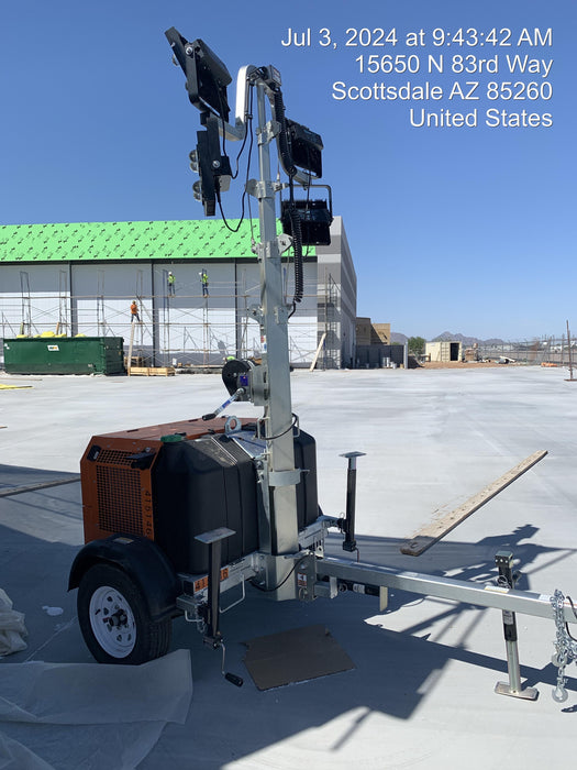 2024 Wanco WLTT-4MM4K Diesel, Deep Sea Controller, Shore Power Plug, Auto Start, (4) 350W LED Floodlights, 4kW Generator, 60 Gal Fuel Tank, 2" Ball, T3