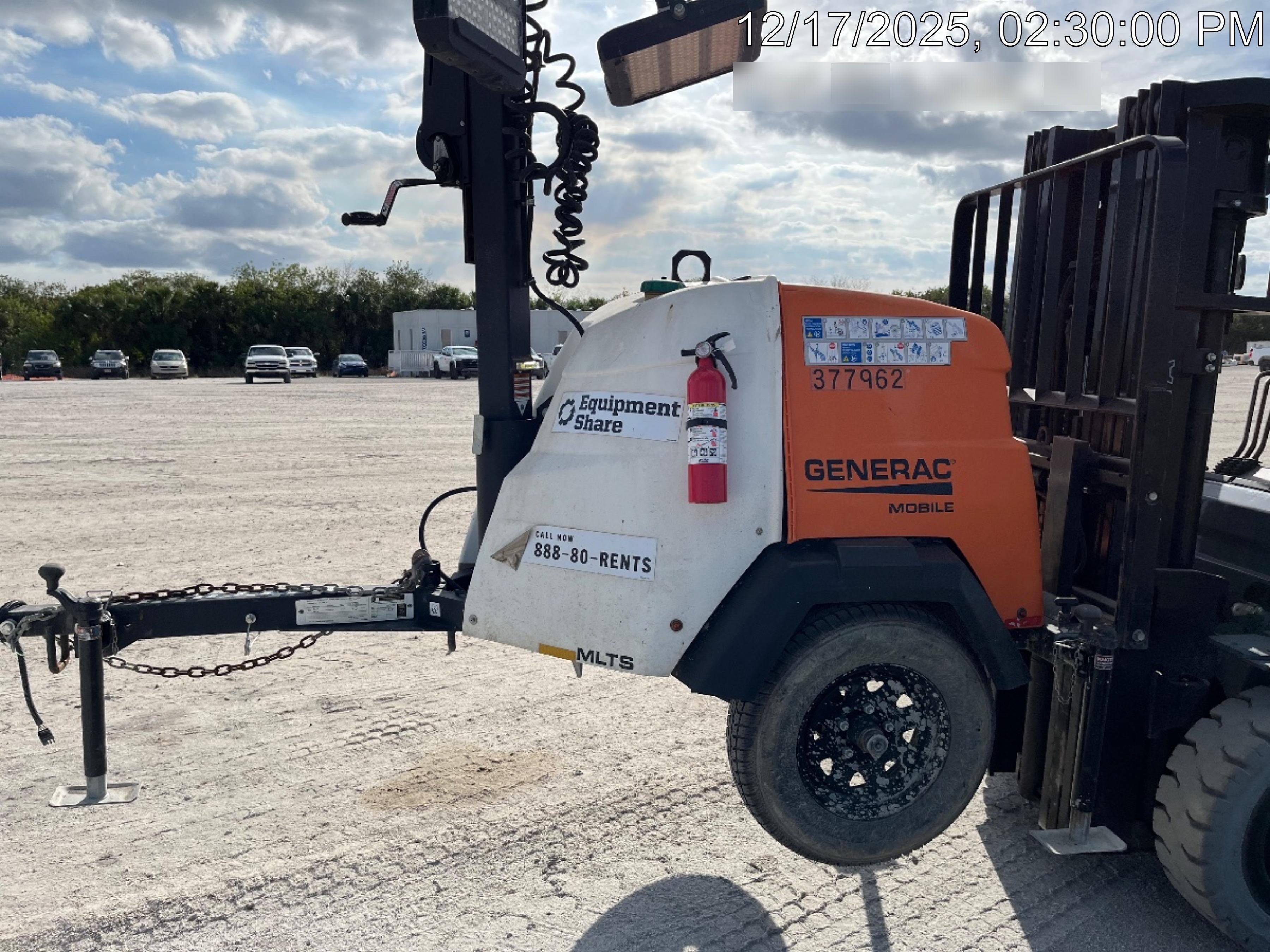 2023 Generac MLT2 Diesel, Flex Switch 120V Input, Powerzone Controller, 
(4) 320W LED Lights, 4kW Generator, 39.9 Gal Fuel Tank, 2" Ball, T3