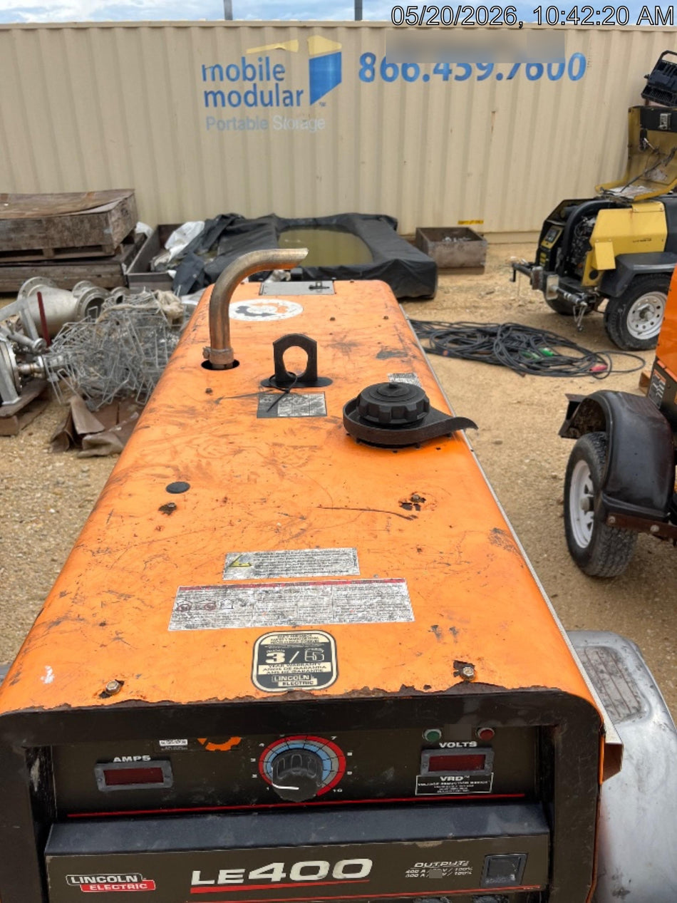2022 Lincoln Electric LE400 Kubota V1505, Trlr, Cable Rack, Light Kit, ES Decals, T3