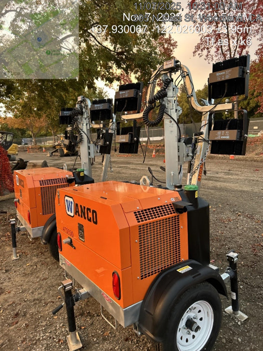 2024 Wanco WLTT-4MM4K Diesel, Deep Sea Controller, Shore Power Plug, Auto Start, (4) 350W LED Floodlights, 4kW Generator, 60 Gal Fuel Tank, 2" Ball, T3