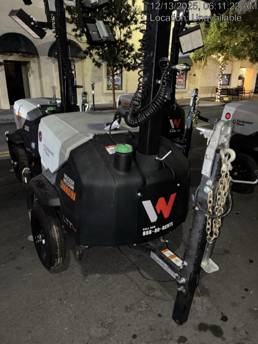 2024 Wacker Neuson LTT4 Diesel, Kohler KDW702, Deep Sea Controller, Auto Start, LED 320W, Bypass Outlet, T3