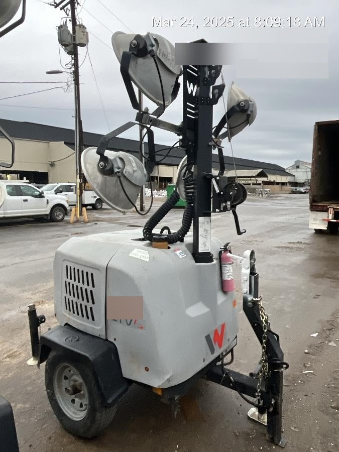 2019 Wacker Neuson LTV6L-MH Wacker Neuson LTV6L Mobile Light Tower w/Fuel Level Sensor Installed