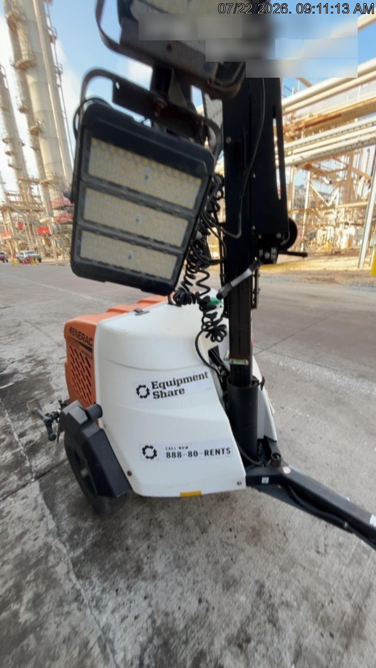 2023 Generac MLT2 Diesel, Flex Switch 120V Input, Powerzone Controller, 
(4) 320W LED Lights, 4kW Generator, 39.9 Gal Fuel Tank, 2" Ball, T3