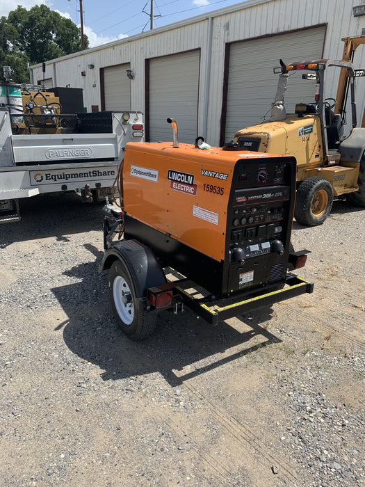 2021 Lincoln Electric Vantage 322 Vantage 322 Ready Pak 3 w/ Decals, ORANGE (includes trailer, cable rack, fender light kit) NO Telematics