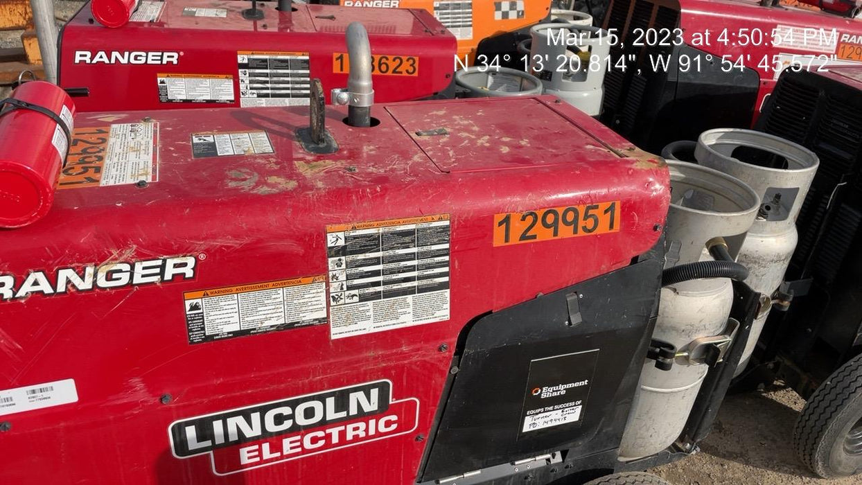 2021 Lincoln Electric Ranger 305 LPG K3430-1, Ranger 305 LPG, Undercarriage, Tank Holder & Strap, 10kw AC Gen, 25hp Kohler LPG Eng