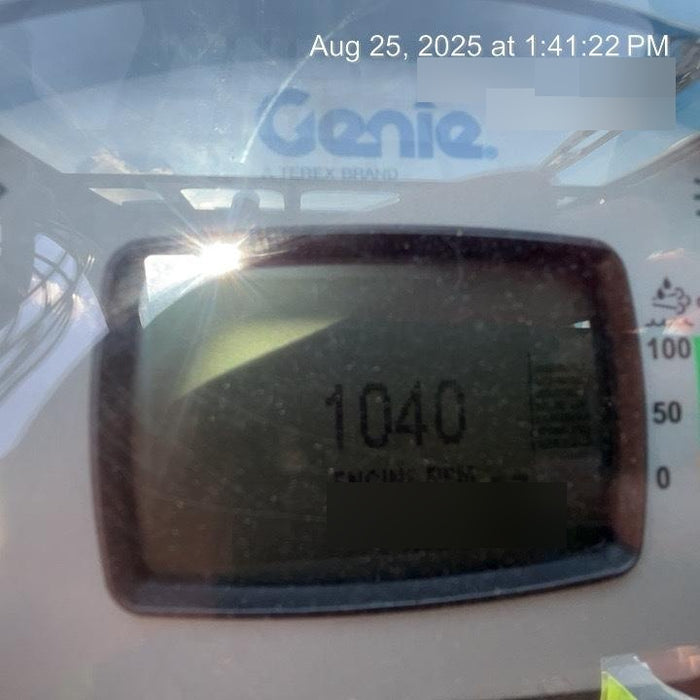 2019 Genie GTH-1056 Cab/Heat/AC, Solid RT Tires, LED Work Lights, Beacon 60" QA Carriage, 60" Forks