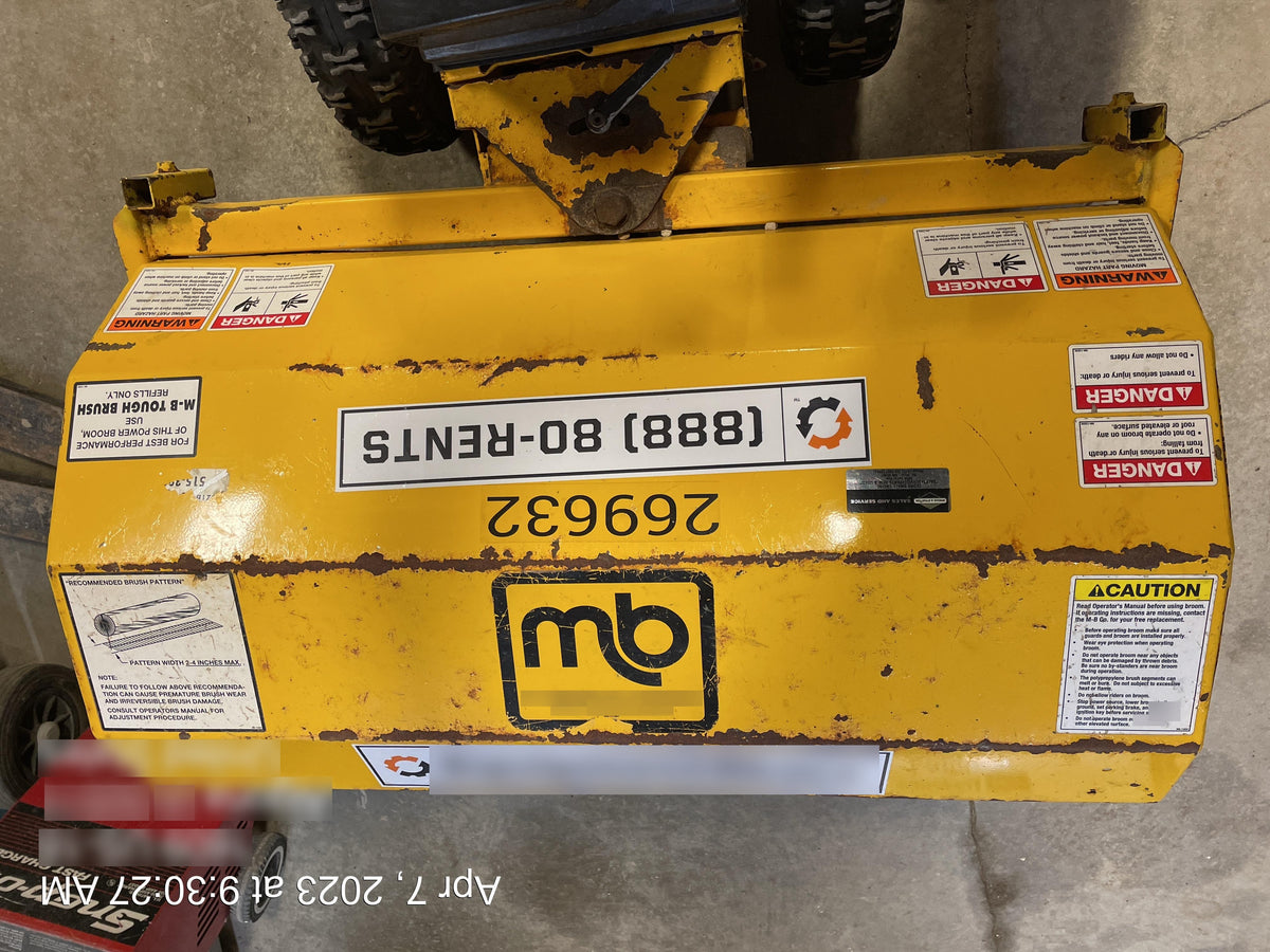 2004 M-B COMPANIES 36" Walk Behind Power Broom