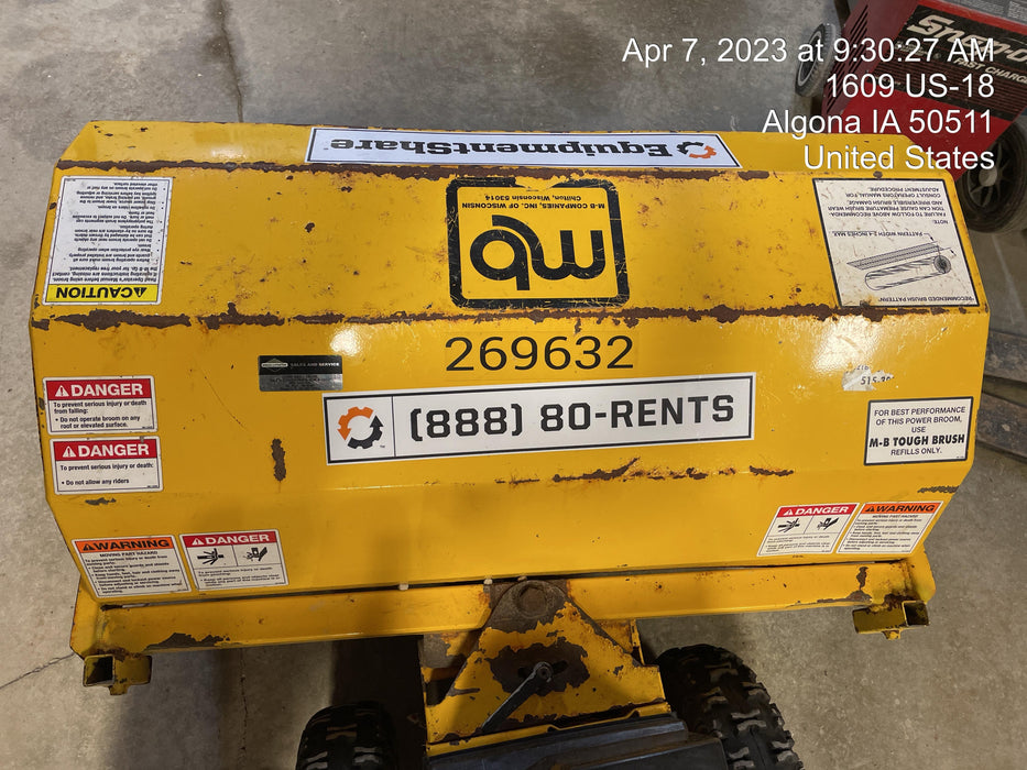 2004 M-B COMPANIES 36" Walk Behind Power Broom