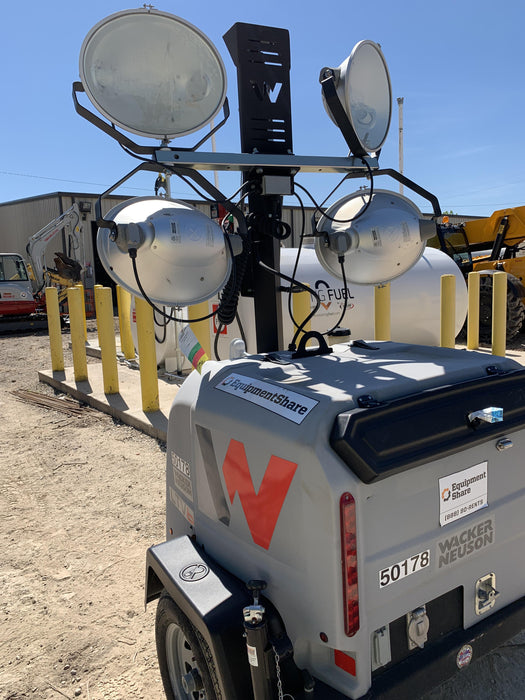 2019 Wacker Neuson LTV6L-MH Mobile Light Tower w/Fuel Level Sensor Installed
