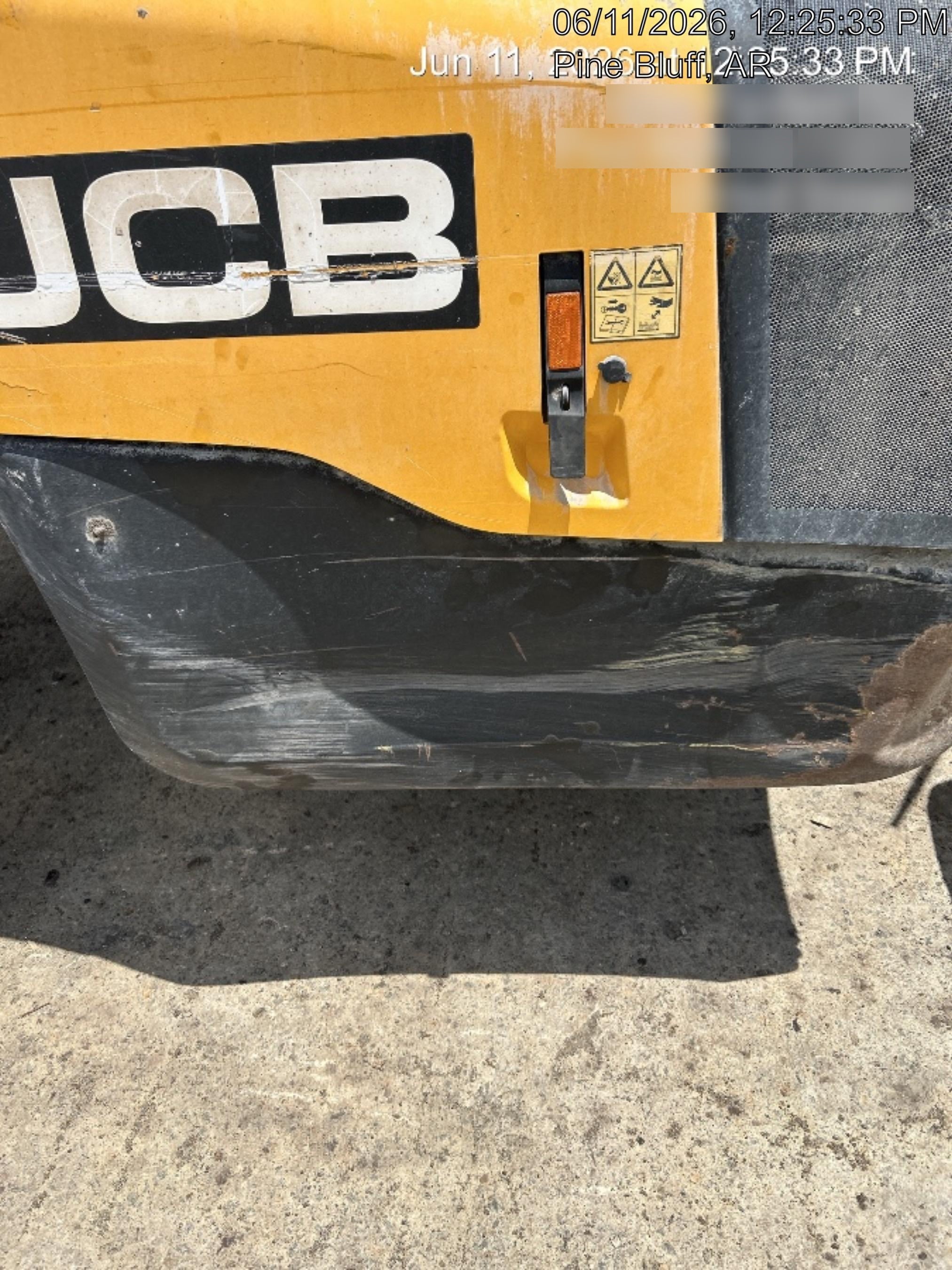 2019 JCB 510-56 74 HP w/Open ROPS, Beacon, Aux Hydraulics, Worklights, Solid Tires 60" Carriage/Forks