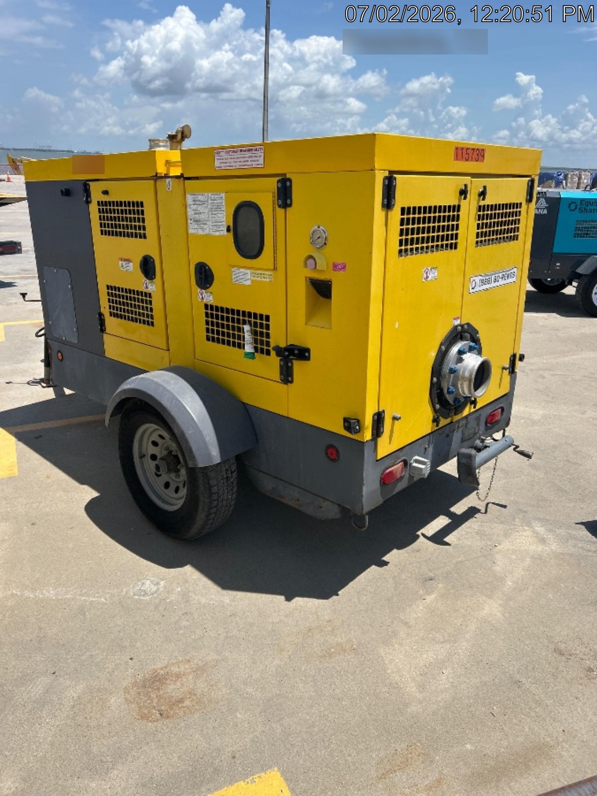 2020 ATLAS COPCO PAS 150 HF CS Enclosed