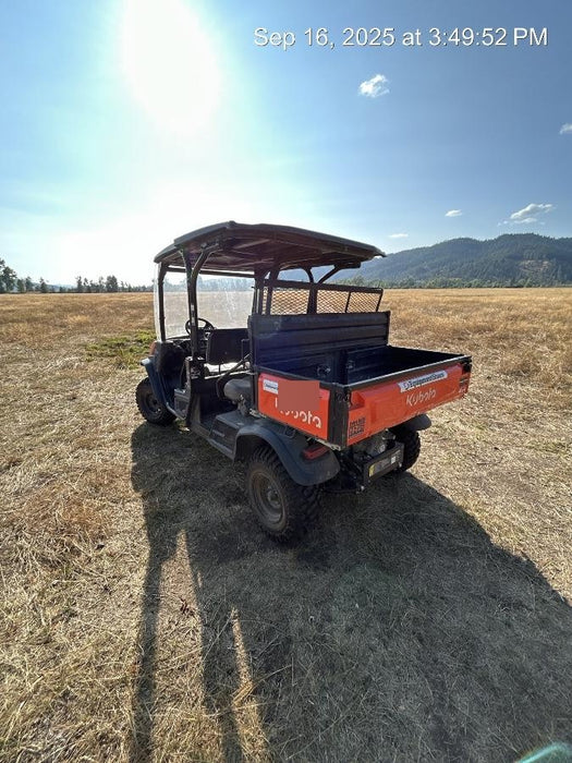 2021 Kubota RTV-X1140W-H Plastic Canopy, Windshield Acrylic Clear, LED Strobe Light, Wire Harness Kit, Back up Alarm