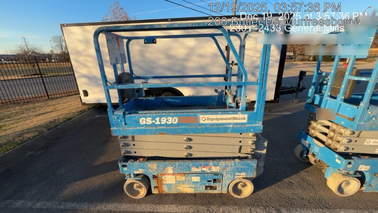 2019 Genie GS-1930 Fixed Rails with Chain Entry