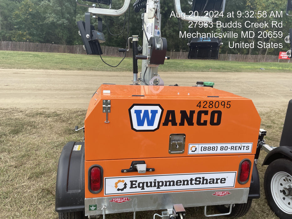 2024 Wanco WLTT-4MM4K Diesel, Deep Sea Controller, Shore Power Plug, Auto Start, (4) 350W LED Floodlights, 4kW Generator, 60 Gal Fuel Tank, 2" Ball, T3