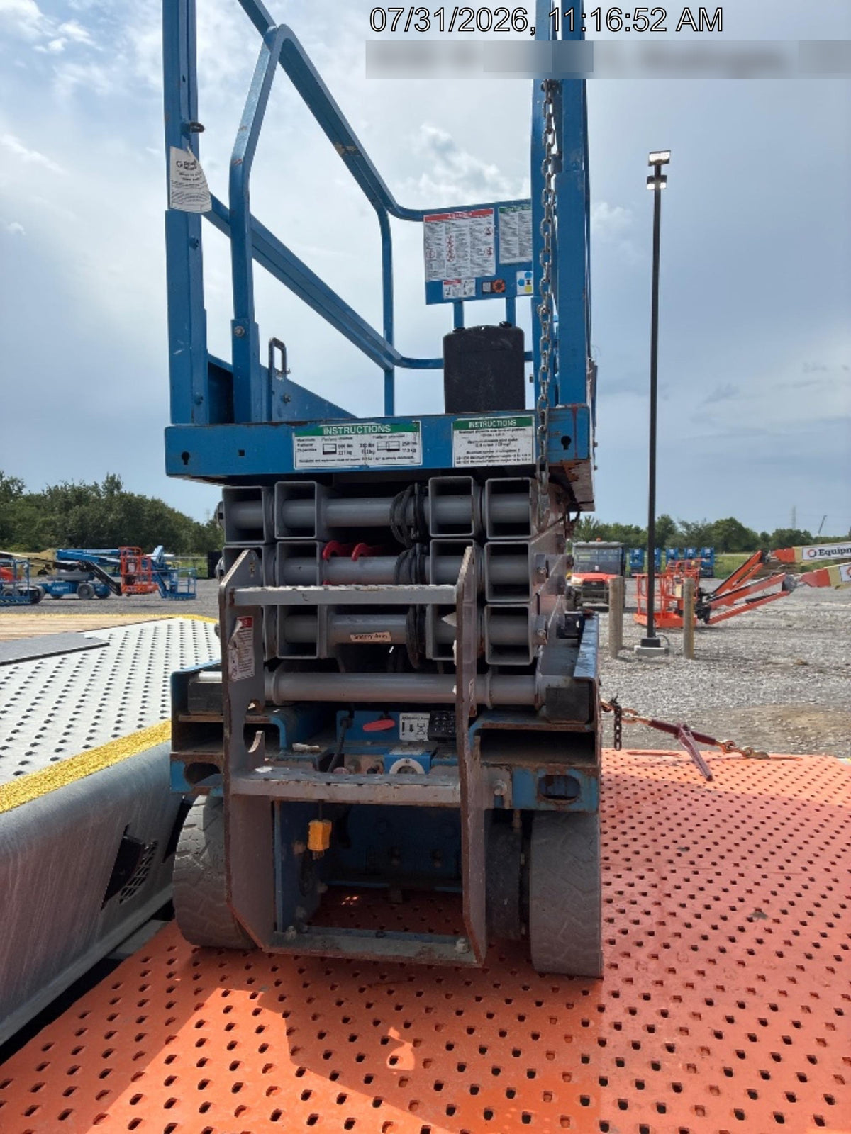 2019 Genie GS-1930 Fixed rails with chain Entry