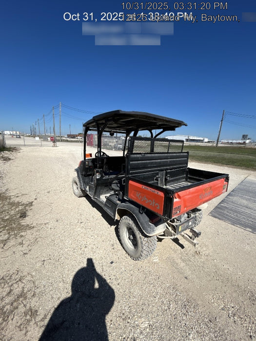 2021 Kubota RTV-X1140W-H Plastic Canopy, Windshield Acrylic Clear, LED Strobe Light, Wire Harness Kit, Back up Alarm