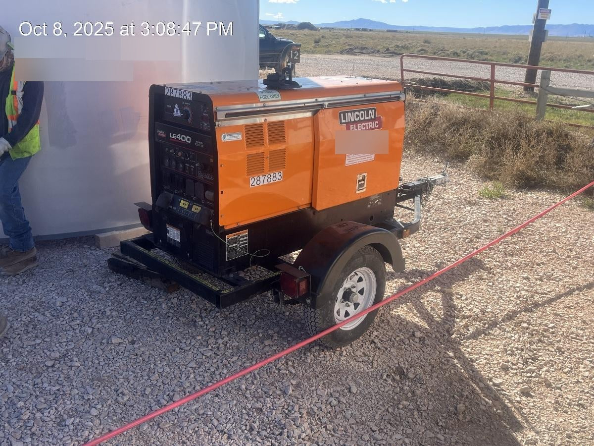 2023 Lincoln Electric LE400 Kubota V1505, Trlr, Cable Rack, Light Kit, ES Decals, T3