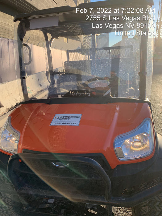2022 Kubota RTV-X1140W-H Plastic Canopy, Windshield Acrylic Clear, LED Strobe Light, Wire Harness Kit, Back up Alarm