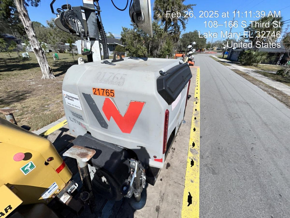2019 Wacker Neuson LTV6L-MH Wacker Neuson LTV6L Mobile Light Tower w/Fuel Level Sensor Installed