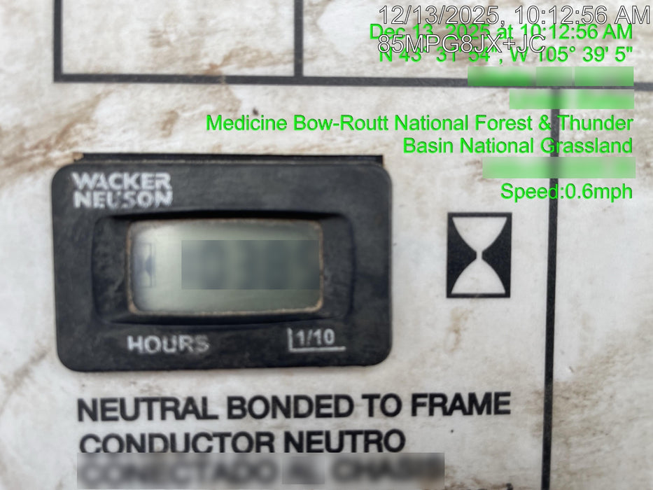 2019 Wacker Neuson LTV6L-MH Mobile Light Tower w/Fuel Level Sensor Installed