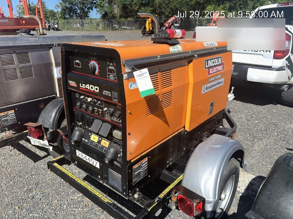 2022 Lincoln Electric LE400 Kubota V1505, Trlr, Cable Rack, Light Kit, ES Decals, T3