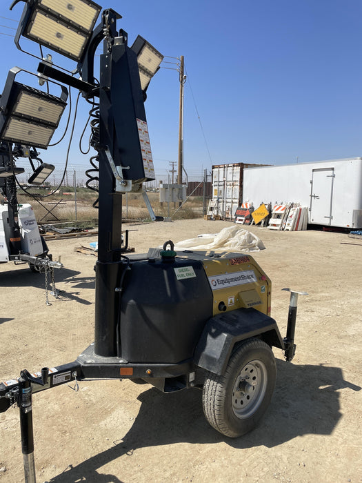 2022 Allmand NLV3GR (4) LED Light Fixture 350W, 23' Vertical Mast, 3kW Prime, Towable, ES Decals, T3