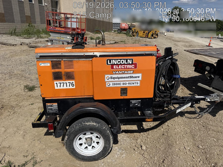 2021 Lincoln Electric Vantage 322 Vantage 322 Ready Pak 3 w/ Decals, ORANGE (includes trailer, cable rack, fender light kit) NO Telematics