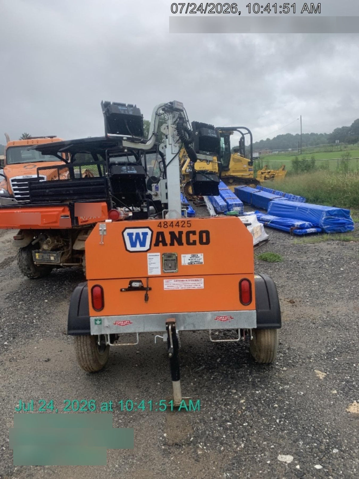 2024 Wanco WLTT-4MM4K Diesel, Mitsubishi L2E, 9.0HP @1800 rpm, Deep Sea Controller, Shore Power Plug, Auto Start, (4) 350W LED Floodlights, 4kW Generator, 60 Gal Fuel Tank, 2" Ball, T3