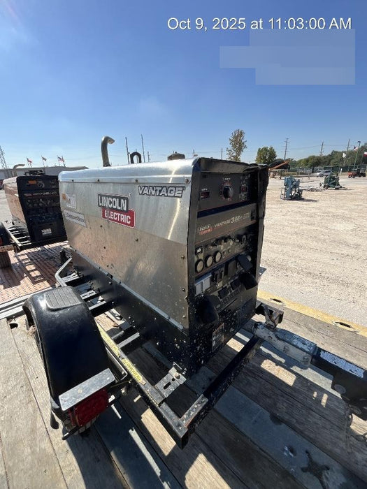 2019 Lincoln Electric Vantage 322 Lincoln Vantage 322 Welder w/Trailer, Light Kit, Cable Rack