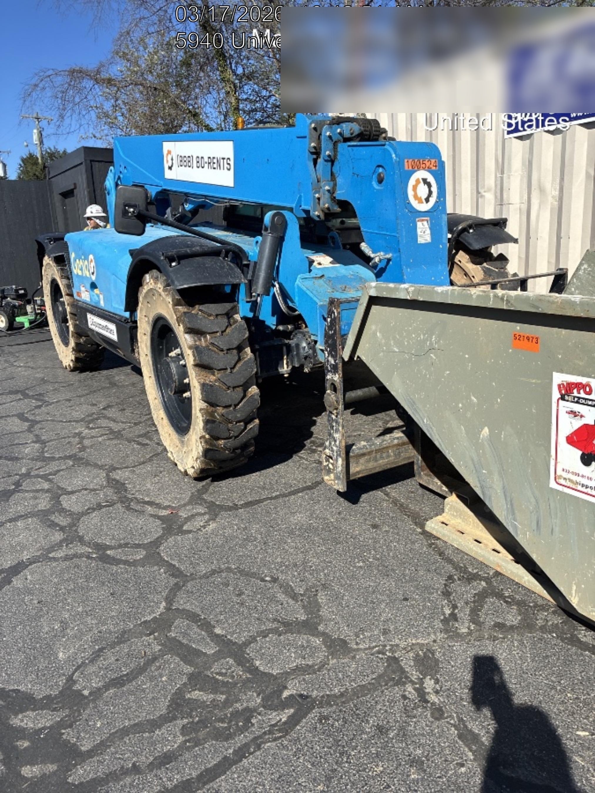 2020 Genie GTH-636 Cab/Heat/Air, Solid Tires, Work Lights, Beacon, Aux Hydraulics, Back up Alarm
