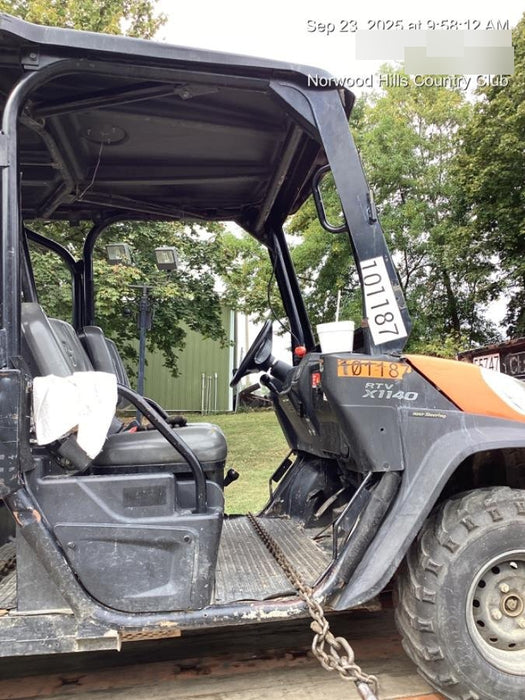Kubota RTV-X1140W-H 4WD, LED Strobe, Windshield Acrylic Clear, Plastic Canopy, Wire Harness Kit, Backup Alarm