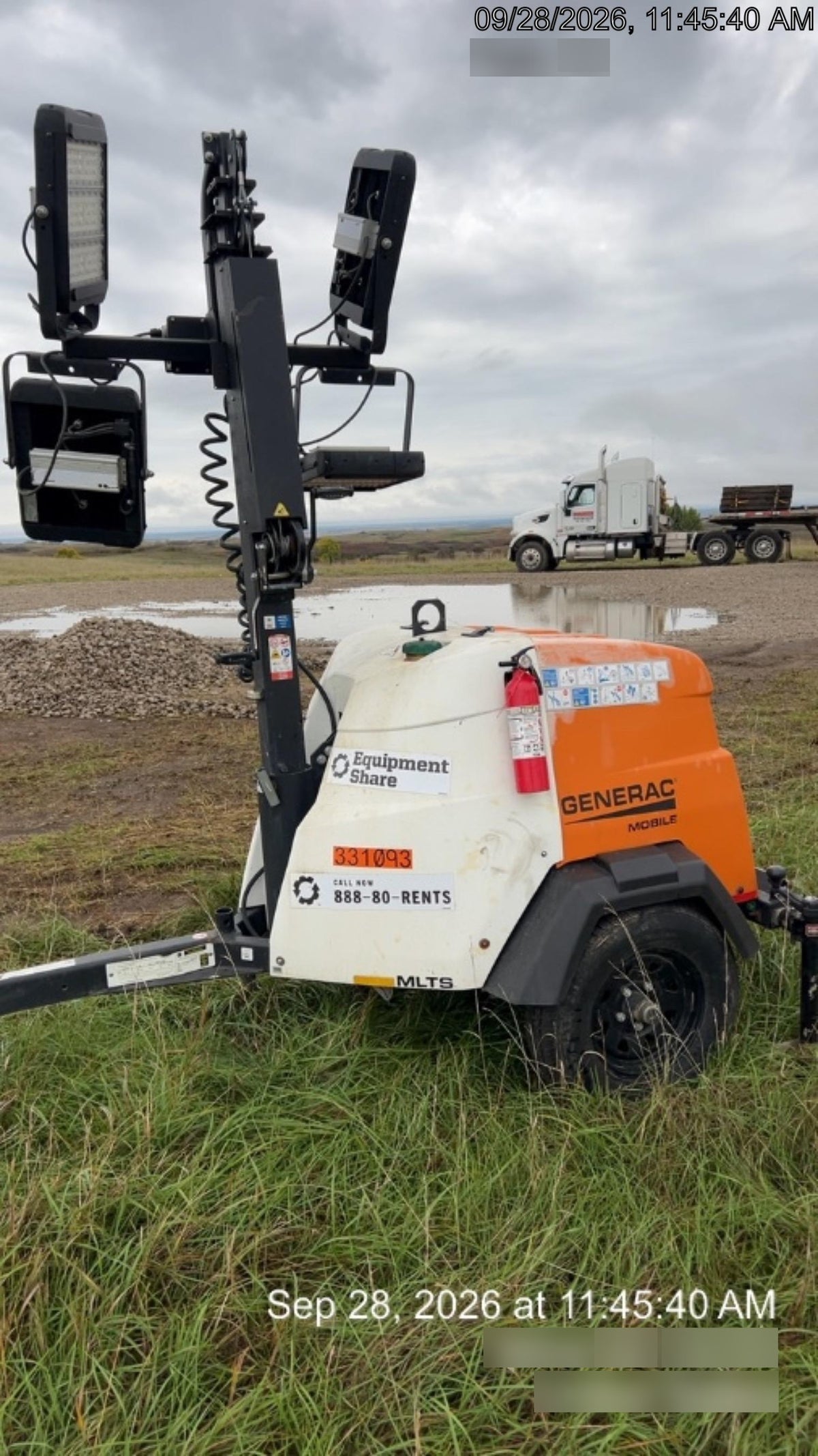 2023 Generac MLT2 Diesel, Flex Switch 120V Input, Powerzone Controller, (4) 320W LED Lights, 4kW Generator, 39.9 Gal Fuel Tank, 2" Ball, T3