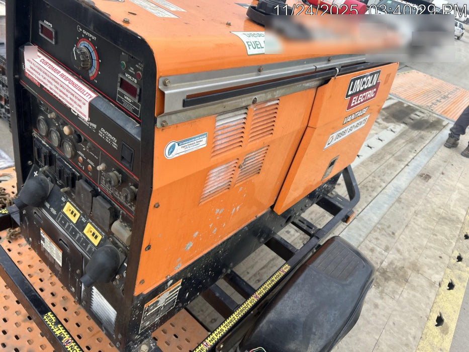 2021 Lincoln Electric Vantage 322 Vantage 322 Ready Pak 3 w/ Decals, ORANGE (includes trailer, cable rack, fender light kit) NO Telematics