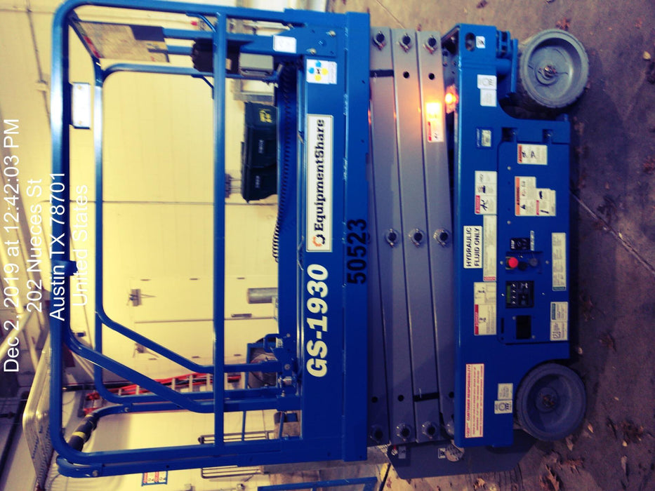 2019 Genie GS-1930 Fixed Rails with Chain Entry