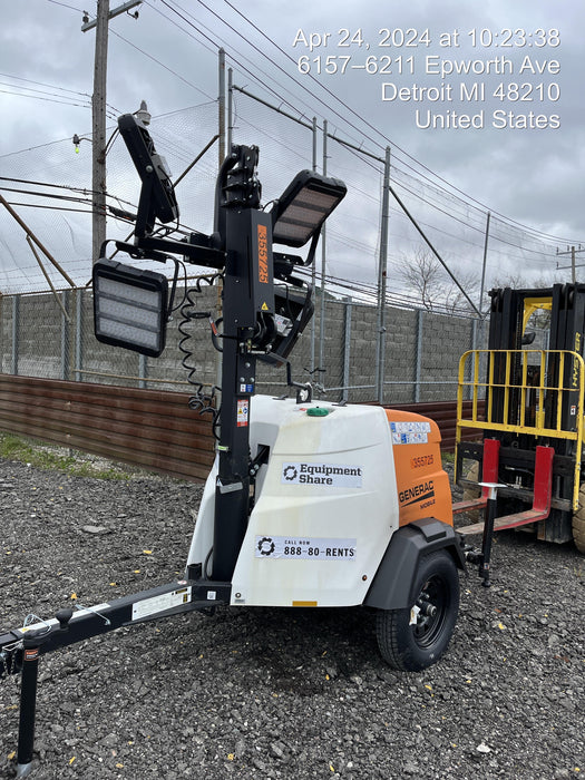 2023 Generac MLT2 Diesel, Flex Switch 120V Input, Powerzone Controller, 
(4) 320W LED Lights, 4kW Generator, 39.9 Gal Fuel Tank, 2" Ball, T3