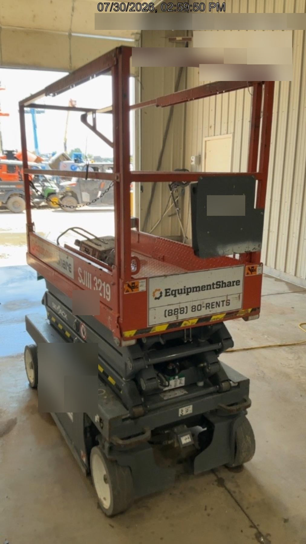 2019 Skyjack SJIII-3219 Standard Options