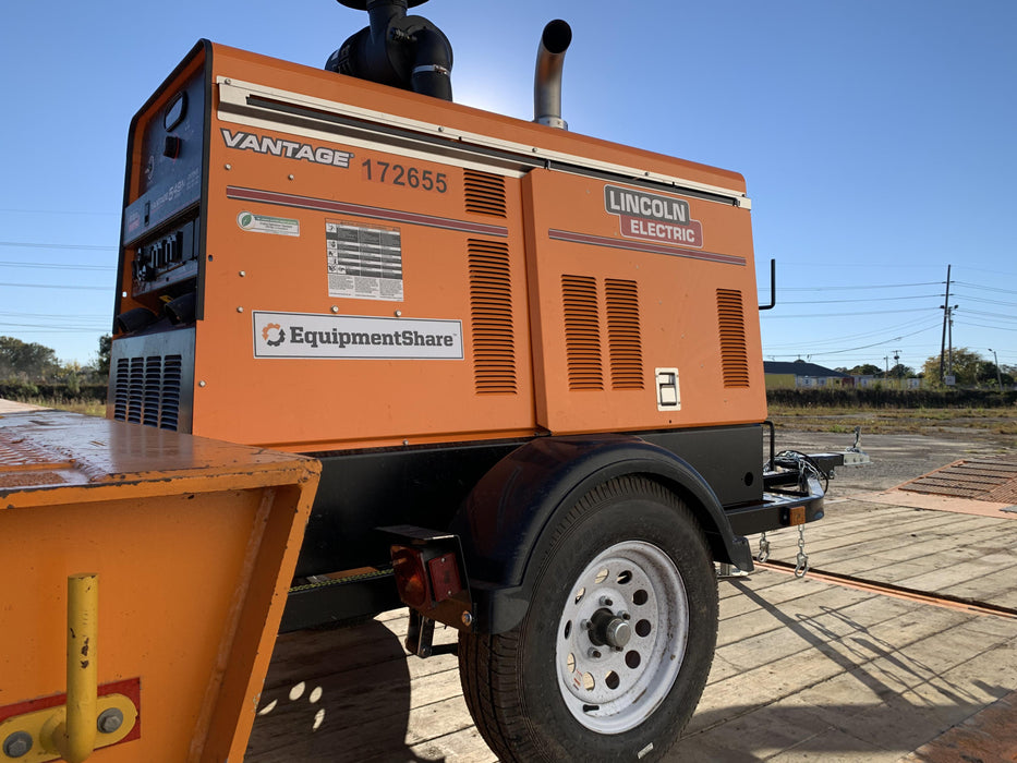 2021 Lincoln Electric Vantage 549X Ready Pak 3, ORANGE (includes trailer, cable rack, fender light kit)