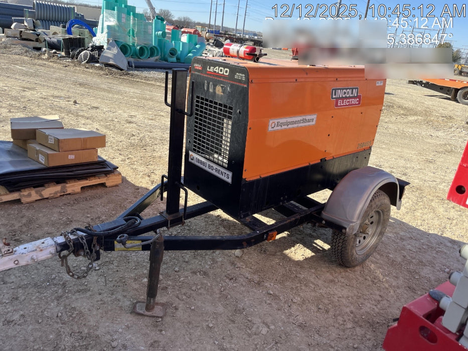 2022 Lincoln Electric LE400 Kubota V1505, Trlr, Cable Rack, Light Kit, ES Decals, T3