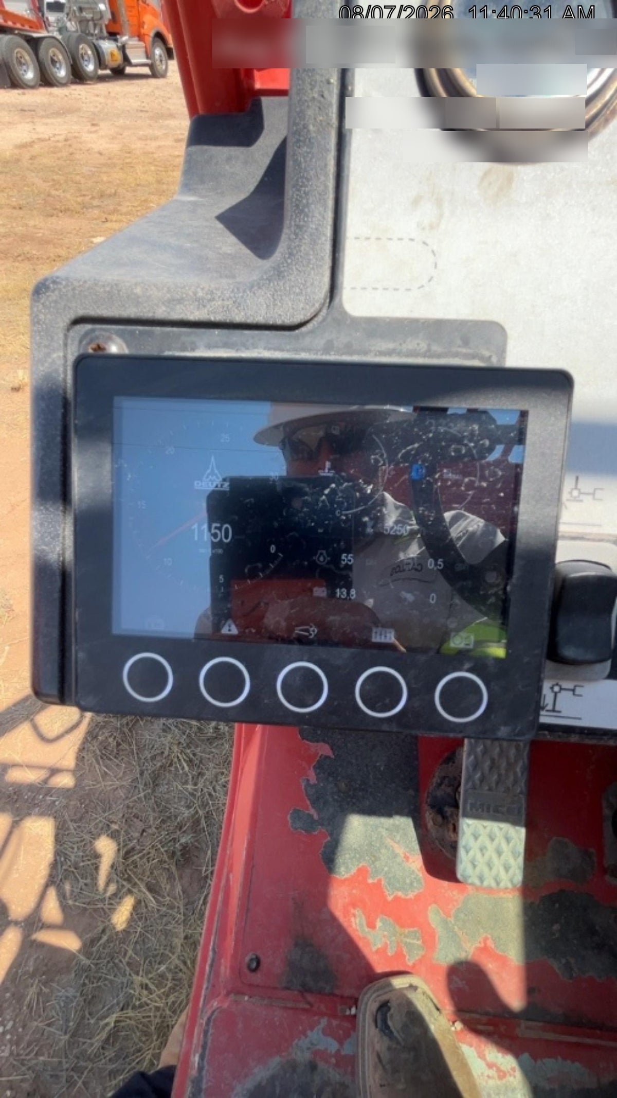 2018 Skyjack SJ1056 TH Skyjack 1056 TH Telehandler w/Open ROPS, Work Lights/Beacon, Solid Tires, 60" Carriage and Forks