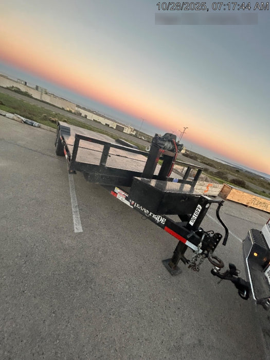 2025 TEXAS PRIDE TRAILERS 21' Lowboy Gravity Tilt Bed 14K Bumper Pull Trailer