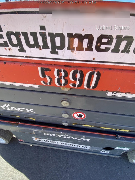 2017 Skyjack SJIII-3226 Skyjack SJ3226, Trojan Battery Set, Extended Warranty 5yr/5k hr