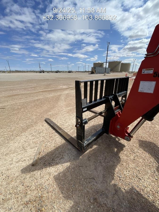 2020 Manitou MTA10055 Canopy, LED Work Lights, Solid Tires, Lift Hook, Beacon, Auxiliary Hydraulics w/66" Carriage and 60" Forks