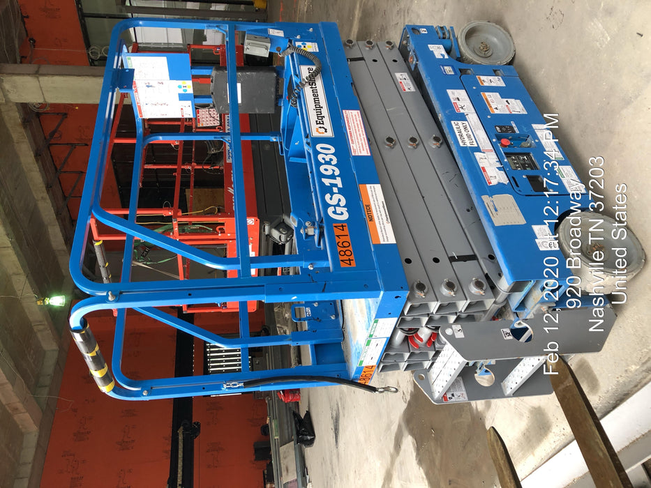 2019 Genie GS-1930 Fixed Rails with Chain Entry