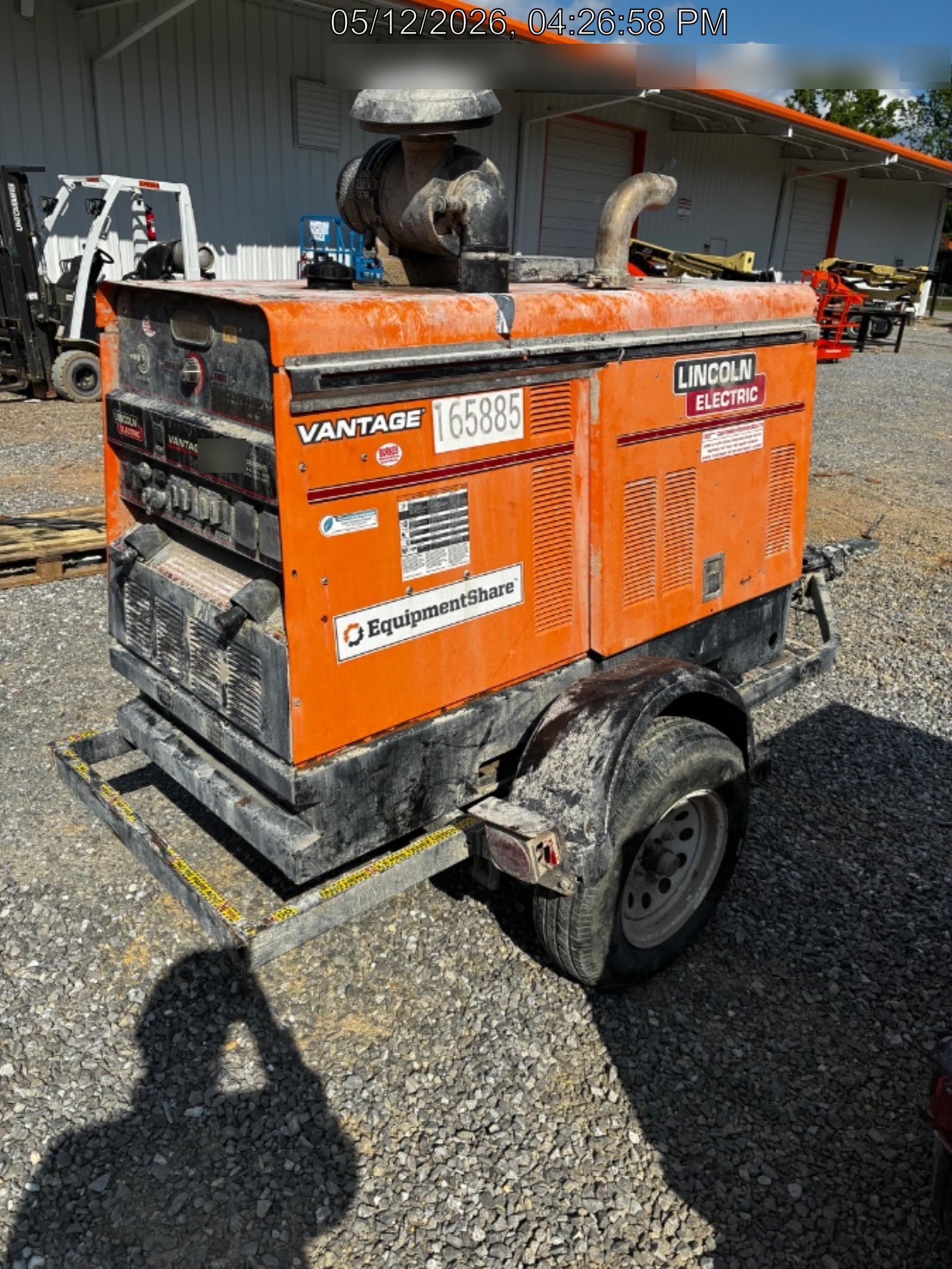 2021 Lincoln Electric Vantage 549X Ready Pak 3, ORANGE (includes trailer, cable rack, fender light kit)